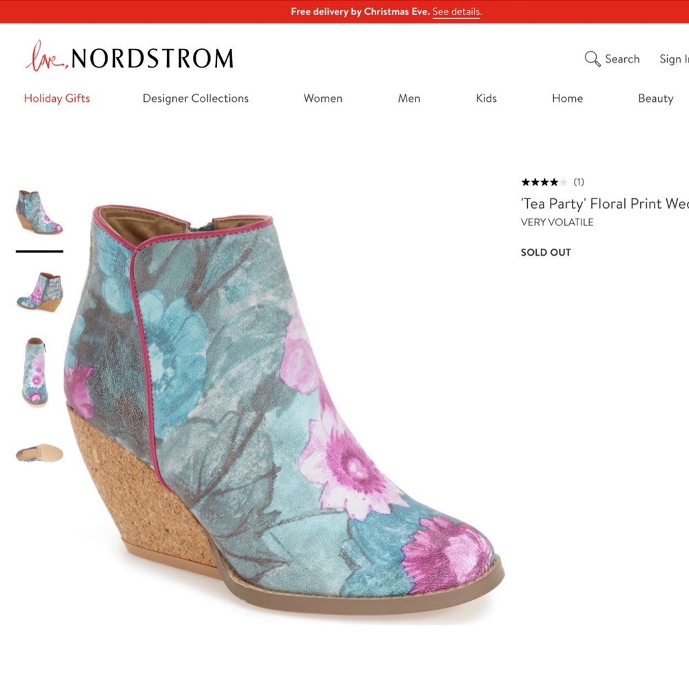 BRAND NEW Tea Party Bootie by Very Volitale